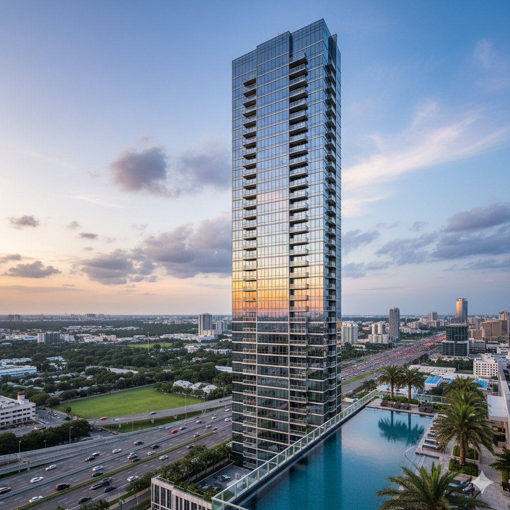 Luxury high-rise building